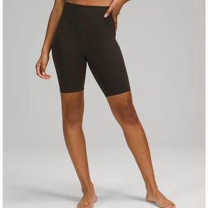 Dark Olive Lululemon 6in bike shorts
